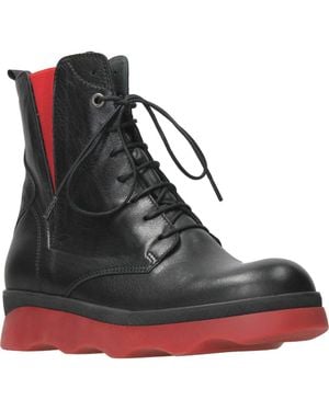 Wolky Akita Water Resistant Combat Boot - Black
