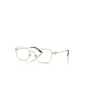 Ralph Lauren 54Mm Rectangle Optical Glasses - Metallic
