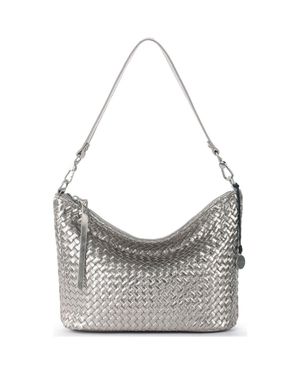 The Sak Juniper Small Hobo Leather Bag - Gray