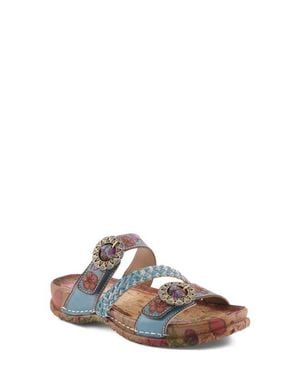 Spring Step On The Road Slide Sandal - White