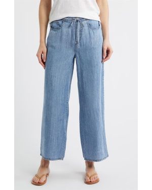 Beach Lunch Lounge Cass Chambray Drawstring Pants - Blue