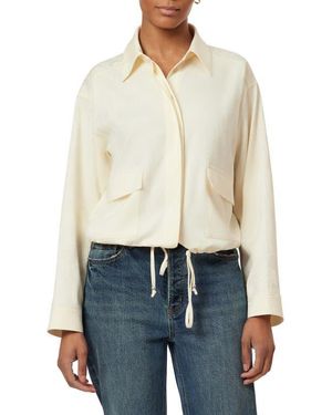 Scotch & Soda Drawstring Waist Utility Shirt - Black