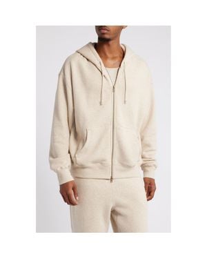 Elwood Core Oversize Terry Full Zip Hoodie - Natural