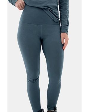 Alpine Fit Katabatic Merino Wool Base Layer Bottoms Curvy Fit - Blue