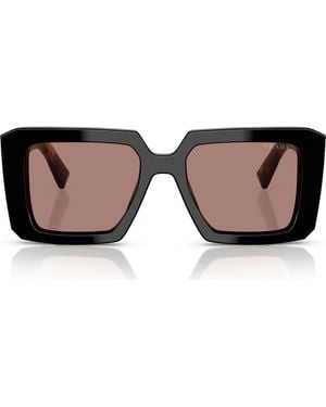 Prada 51Mm Square Sunglasses - Brown