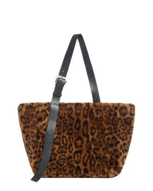 Apparis Esti Pluche Faux Fur Tote - Brown