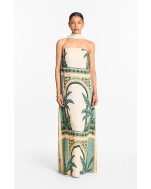 Diarrablu Tubi Ben Strapless Dress Viva With Shawl - Metallic