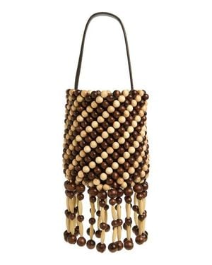 Rabanne Sac À Main Beaded Shoulder Bag - Black