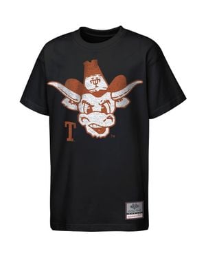 Mitchell & Ness Youth Texas Longhorns Big Face Mascot T-Shirt - Black
