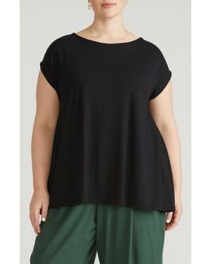 UNIVERSAL STANDARD Heatwave Divine Jersey Top - Black
