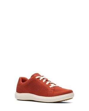 Clarks Nalle Walk Sneaker - Red