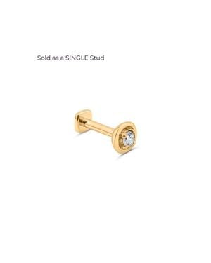 Seed2Stone Center-Of-Attention Flat Back Stud - White