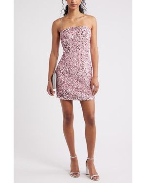 BP. Strapless Sequin Minidress - Red