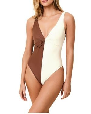 Solid & Striped The Enza Colorblock One-Piece Swimsuit - Multicolor