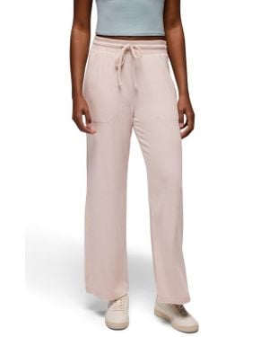 Prana Willow West Wide Leg Drawstring Pants - Natural