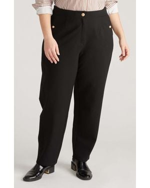 UNIVERSAL STANDARD Audrey Tailored Ponte Pants - Black
