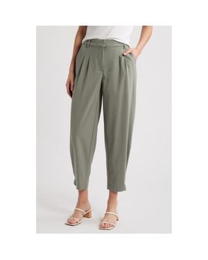 Wit & Wisdom Skyrise Pleated Barrel Pants - Green