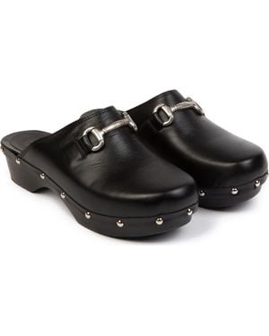 Penelope Chilvers Horsebit Clog - Black
