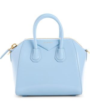 Givenchy Mini Antigona Leather Satchel - Blue