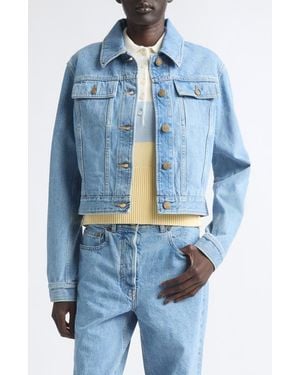 Thom Browne Shrunken Selvedge Denim Jacket - Blue