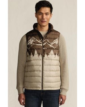 Lands' End Wanderweight Ultralight Packable Down Vest - Natural