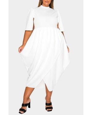 L I V D Aesira Tulip Hem Maxi Dress - White