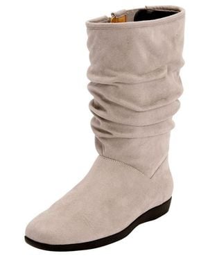 Comfortview The Aneela Wide Calf Boot - Natural