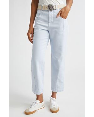 Eleventy Garment Dye Flare Leg Bull Denim Jeans - Blue