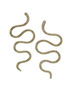 ALBISIA Serpent Earrings - White