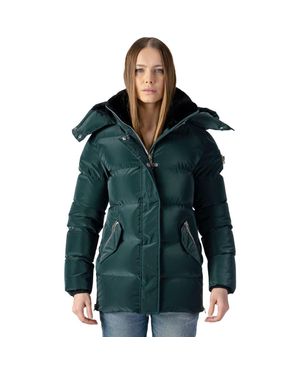 Woodpecker Bumnester 3/4 Length Quilted Coat - Green