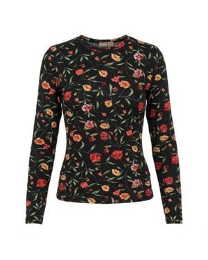 Be Positive V-Neck Long Sleeve Top - Black