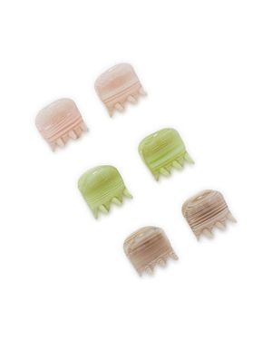 CHUNKS Assorted 6-Pack Micro Claw Clips - Blue