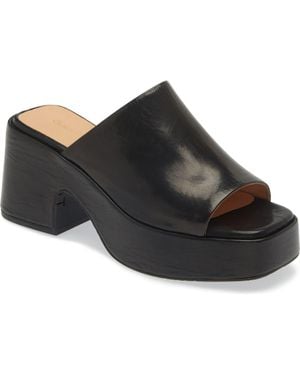 Chocolat Blu Huda Square Toe Sandal - Black
