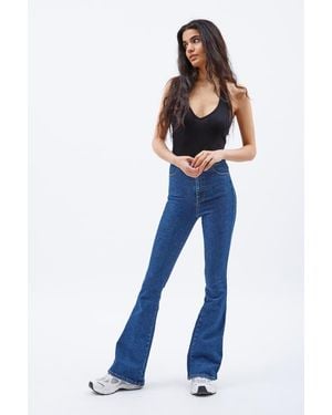 Dr. Denim Moxy High Flare Jeans - Blue