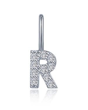 Lafonn Letter Charm Pendant - White