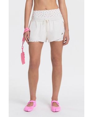 NikeSKIMS Stretch Nylon Runner Shorts - White