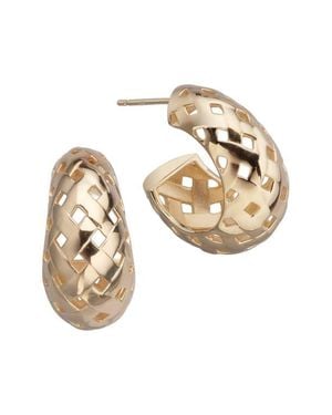 Jennifer Zeuner Solora Hoop Earrings - White