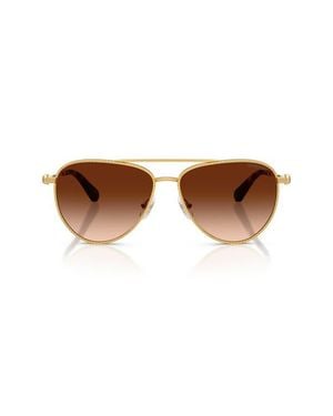 Swarovski 59Mm Gradient Pilot Sunglasses - Brown