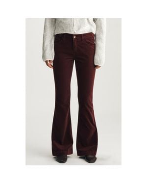 Mavi Sydney High Rise Flare Velvet Pants - Purple