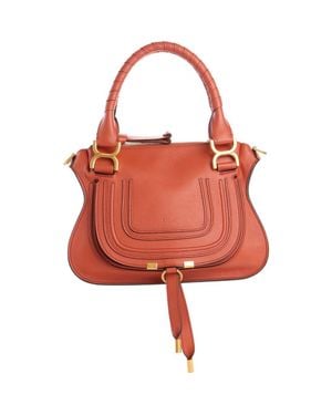 Chloé Small Marcie Leather Satchel - Red
