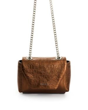 Velez Lili Leather Bowling Bag - Brown