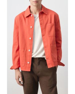 Mango Regular Fit Overshirt - Red