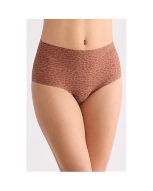 Chantelle Soft Stretch High Waist Briefs - Brown
