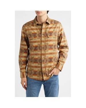 Pendleton Tanner Twill Button-Up Shirt - Brown