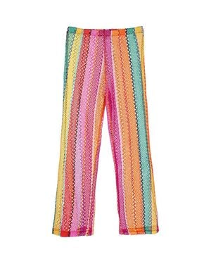 NESSI BYRD Striped Mesh Beach Pants - Red