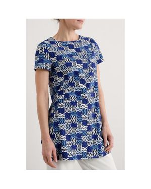Seasalt Cornwall Bowithick Cotton Jersey Tunic - Blue