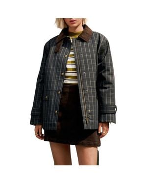 Next Corduroy Collar Waxed Jacket - Black