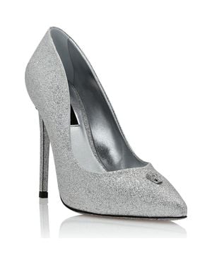 Philipp Plein Glitter Decollete Pumps - Gray