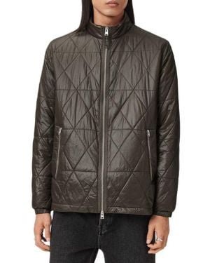 AllSaints Tribex Shiny Quilted Nylon Jacket - Black