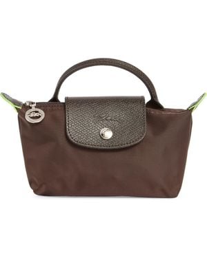 Longchamp Le Pliage Recycled Canvas Cosmetics Case - Brown